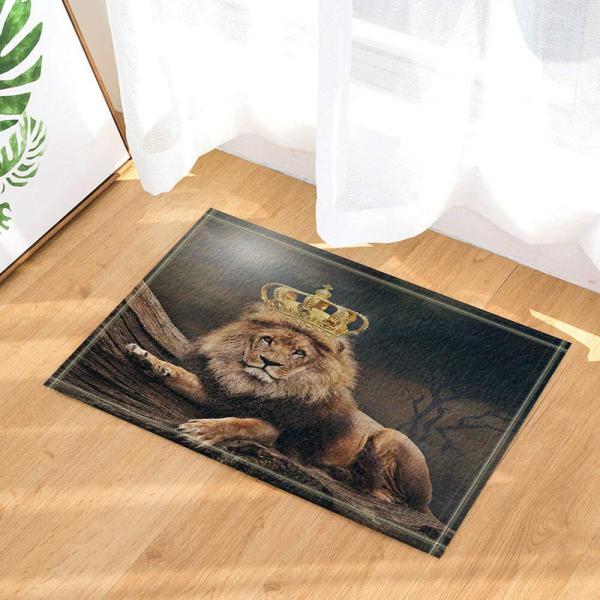 【並行輸入品】lovedomi Animal Bathroom Lion Wearing Crown Home Hotel Room Door