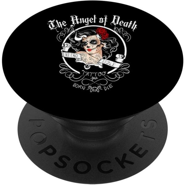 【並行輸入品】Pin Up Girl Skull Motorcycle Gift Biker Babe Angel Of Death PopSo 並行
