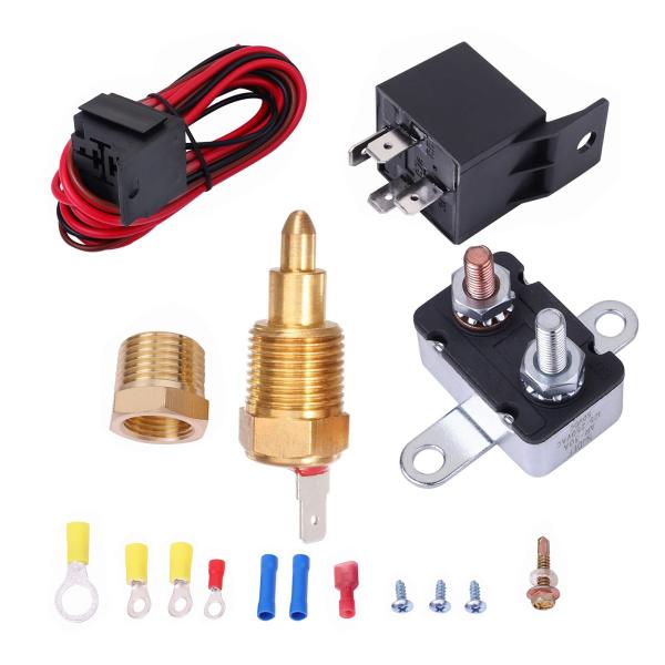 並行輸入品】185 200度電動冷却ファンサーモスタットキット電動ファン