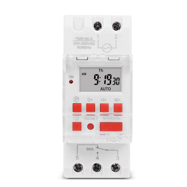 【並行輸入品】TM919B 30A 7 Days Programmable Electronic Timer Switch 24 Hours