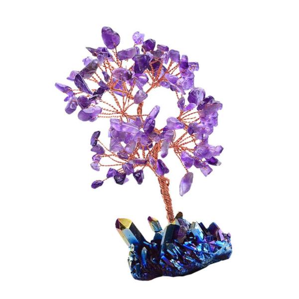 商品名:  Garneck Crystal Tree Desk Decoration House Ornaments Cluster Tree Bonsai Fortune Crystal Money Tree Bonsai Fortune...