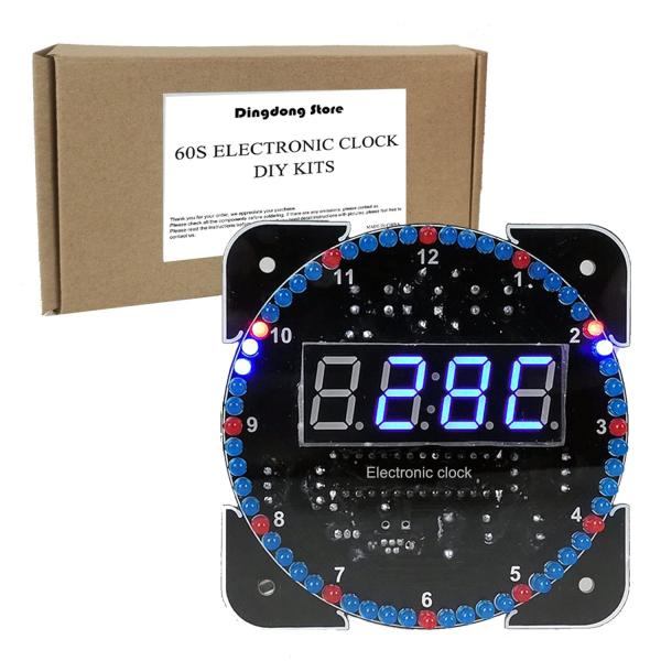 【並行輸入品】DIY 電子時計キット はんだ付け練習 DIY タイマーキット デジタル時計キット 回路基板 練習 はんだ付け 電子プロジェクト