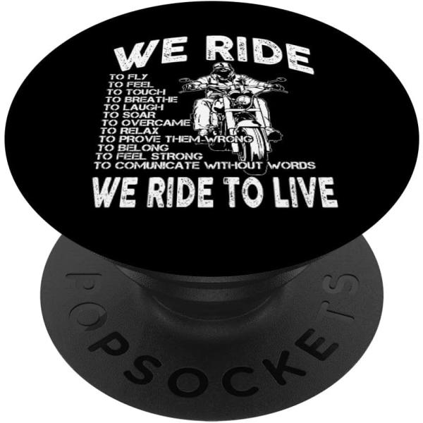【並行輸入品】Chopper Motorcycle We Ride to live Biker Quote PopSockets Swappab 並行