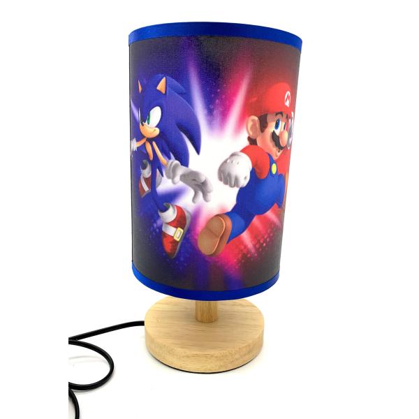 商品名:  Super Sonic and Mario Table Lamp Bedside Night Light Wood Base Room Decoration or Great Gift Ideasブランド: FDecor商品サイ...