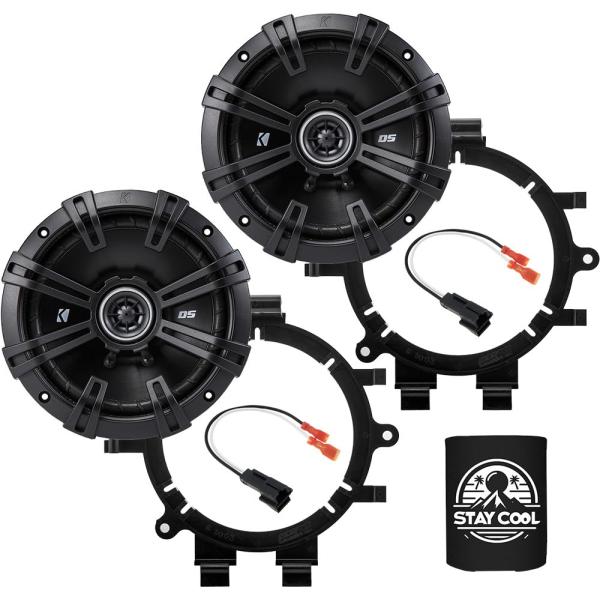 【並行輸入品】KICKER スピーカー 6.5インチ シボレー タホ 1995 2014 アップグレードキット   アダプターとハーネス付きDS