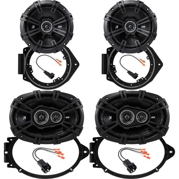 【並行輸入品】Kicker スピーカー 6.75 &amp; 6 x 9インチ シボレー カマロ 2010 2015 アップグレードキット   DSシリ