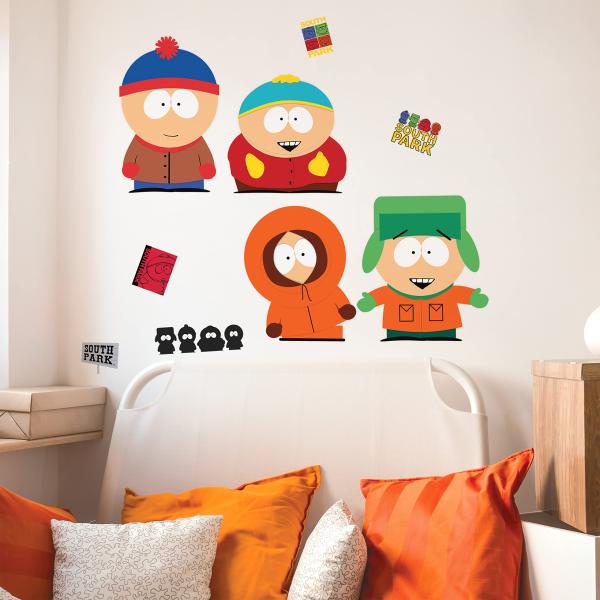 【並行輸入品】RoomMates RMK5274SLM South Park Peel and Stick Wall Decals, red,