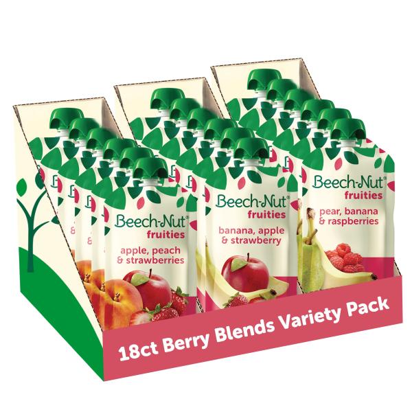 商品名: Beech-Nut Baby Food Pouches Variety Pack, Berry Blends, 3.5oz (18 Pack) Beech-Nut Baby Food Pouches Variety Pack, B...