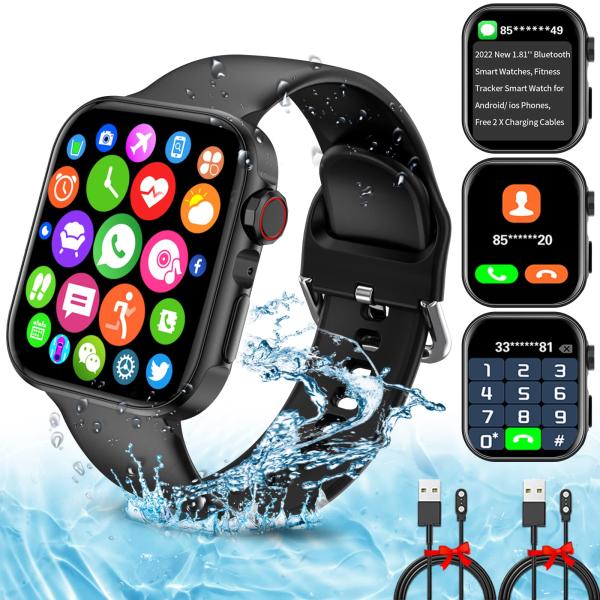 商品名:  Smart Watch, 1.81'' Touch Fitness Smartwatch Full Touch Screen Answer/Make Call/Text Waterproof Bluetooth Smart Wa...