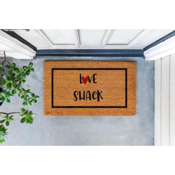 【並行輸入品】Love Shack Hear Bathroom Rugs Soft Bath Rugs Non Slip Washable Co