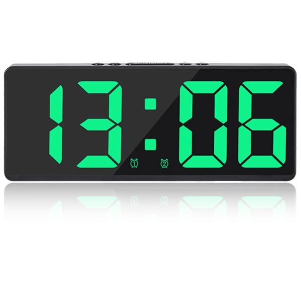 【並行輸入品】Digital Alarm Clock for Bedrooms with Temperature, Dual Alarm,