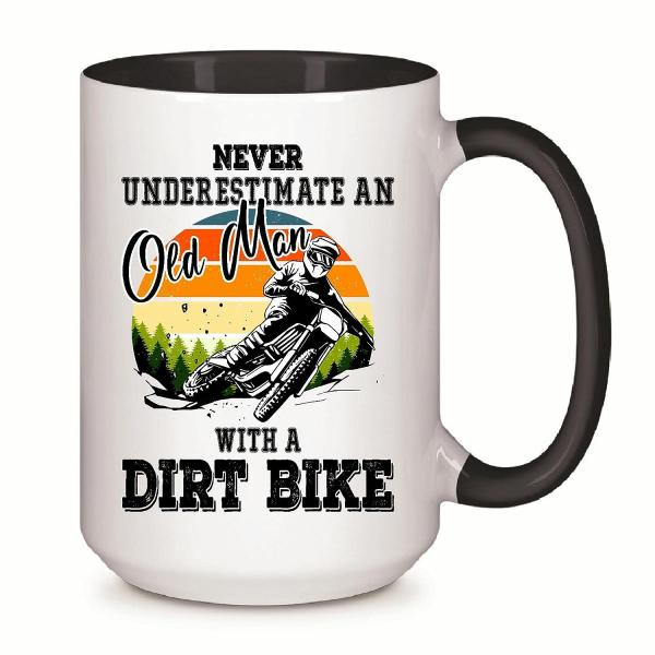 【並行輸入品】Never underestimate an old man with a Dirt Bike funny for Biking 並行