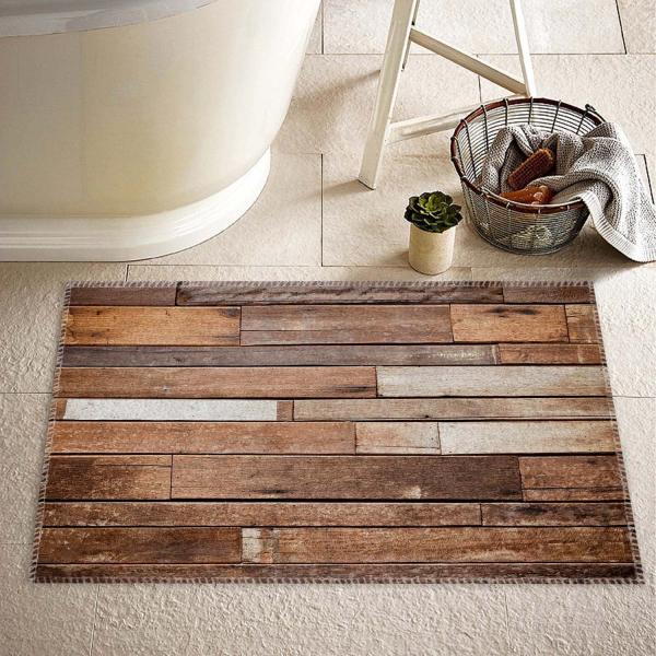 滑りにくく洗える木目調バスマットの選び方