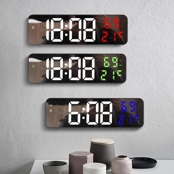 【並行輸入品】sdhkgrrt LED Large Digital Temperature Date Display Wall Clock