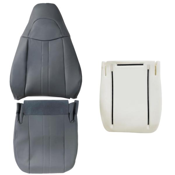 【並行輸入品】NLQR 運転席側または助手席側 ボトム&amp;バック 交換用シートカバー&amp;シートクッション シボレーエクスプレス GM