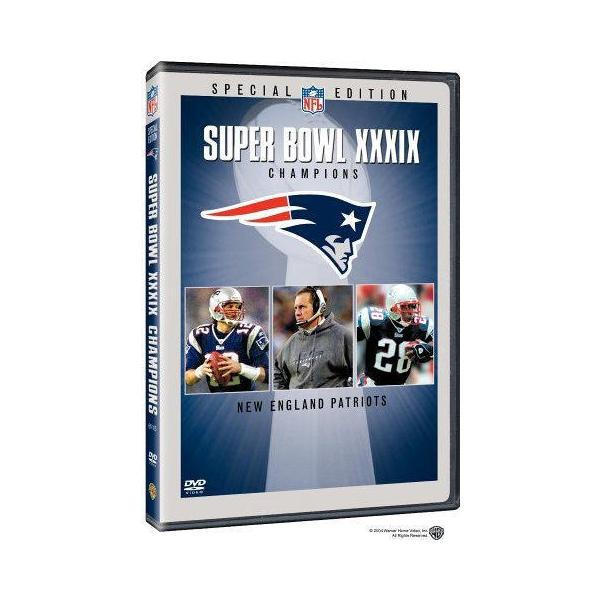 第39回スーパーボウルを制したペイトリオッツのスーパーボウル、ポストシーズン、レギュラーシーズンのハイライトDVD。　※リージョン1、NTSC、中古美品