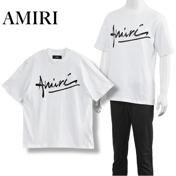 【AMIRI】アミリ ロゴTシャツ AMIRI（アミリ） スクリプト ロゴ Tシャツ イージーフィット SCRIPT