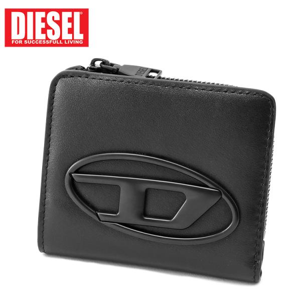 DIESEL（ディーゼル） 二つ折り財布 L字ジップ X10398-PR818 HOLI -D