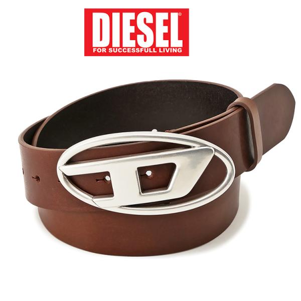 DIESEL（ディーゼル） ワンダー オーバルD レザー ベルト X08516-PR666