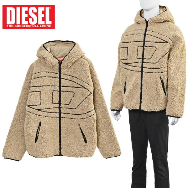 DIESEL（ディーゼル） オーバルD ボアジャケット リラックスフィット