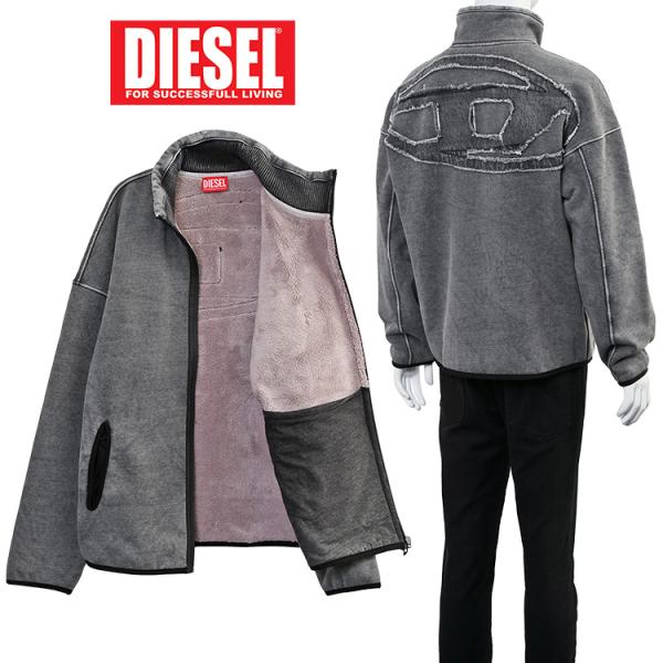 美品 ディーゼル DIESEL ジャケット コーデュロイジャケット 中綿入り 襟ライナー 内ボア ジップアップ アウター メンズ S ネイビー importbrand-jp_diesel28102503