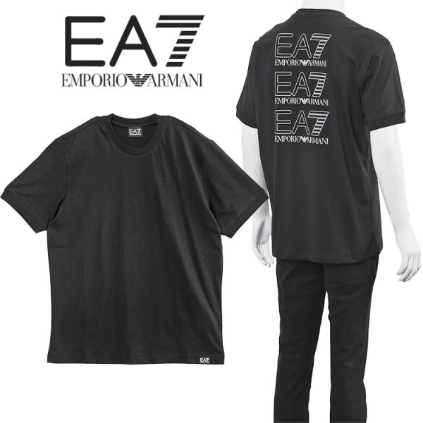 [EMPORIO ARMANI UW] 3DロゴグラフィックコットンTシャツ EA7 アルマーニ Tシャツ EMPORIO ARMANI バックプリント 3DUT02
