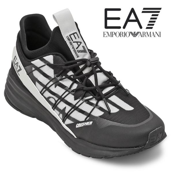 エンポリオアルマーニ EMPORIO ARMANI EA7 ディスタンス クラッシャー スニーカー X8X092-XK237-N763 ブラック