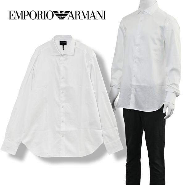 【新品未使用タグ付き】エンポリオアルマーニ　ホワイトシャツ　6A（118cm） EMPORIO ARMANI エンポリオアルマーニ シャツ コットン オールオーバー