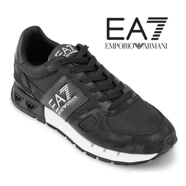 EA7 アルマーニ スニーカー 迷彩 EMPORIO ARMANI Black & White