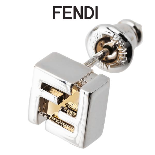 FENDI（フェンディ） FENDI FFキューブ ピアス メンズ 片耳用 シルバー
