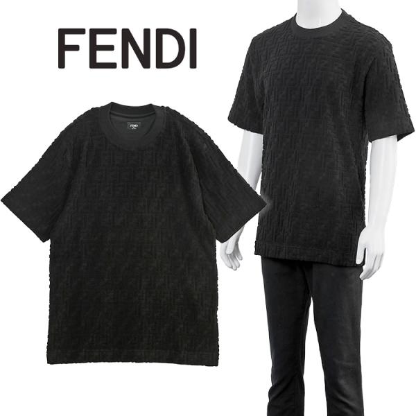 【美品】FENDI Tシャツ ズッカ 総柄 コットンピケ アイボリー XL importbrand-jp_fendi17092501