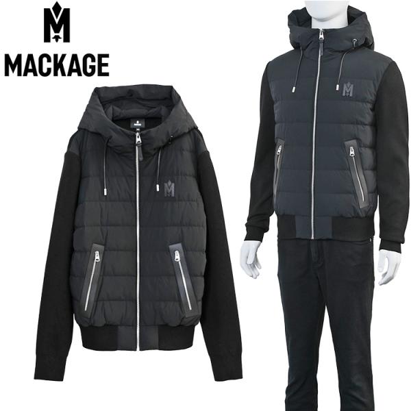 Mackage マッカージュ ハイブリッド ダウンジャケット ANDREW-Z-BLACK