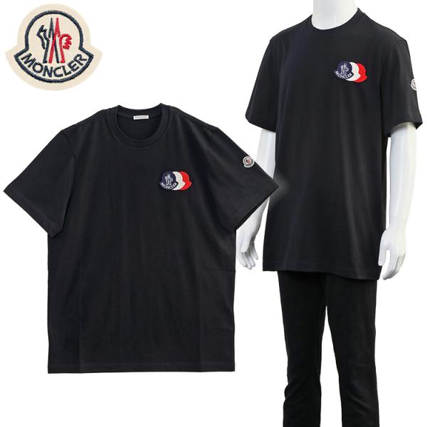 MONCLER（モンクレール） MONCLER Tシャツ トリコロールパッチ 8C000