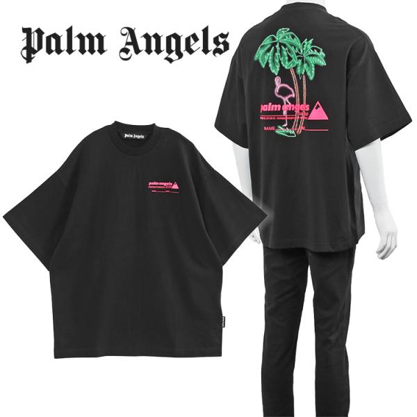Tシャツ・カットソー Palm Angels PMAA001S24JER001 RACING CLUB T-shirt Palm Angels x Haas Racing Club cotton T-shirt beige/multicolour