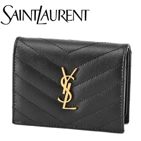 SAINT LAURENT サンローラン モノグラム フラップ カードケース 668290