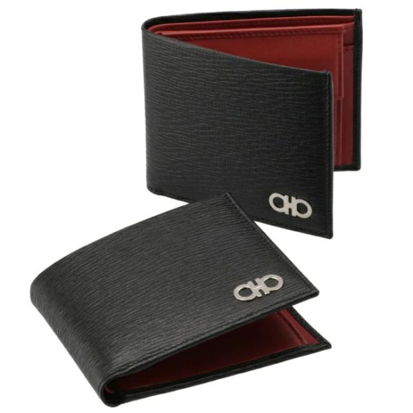 フェラガモ　FERRAGAMO 新品同様　長財布　エンボス　ロゴプレート　レザー FERRAGAMO （新品・未使用品）サルヴァトーレフェラガモ