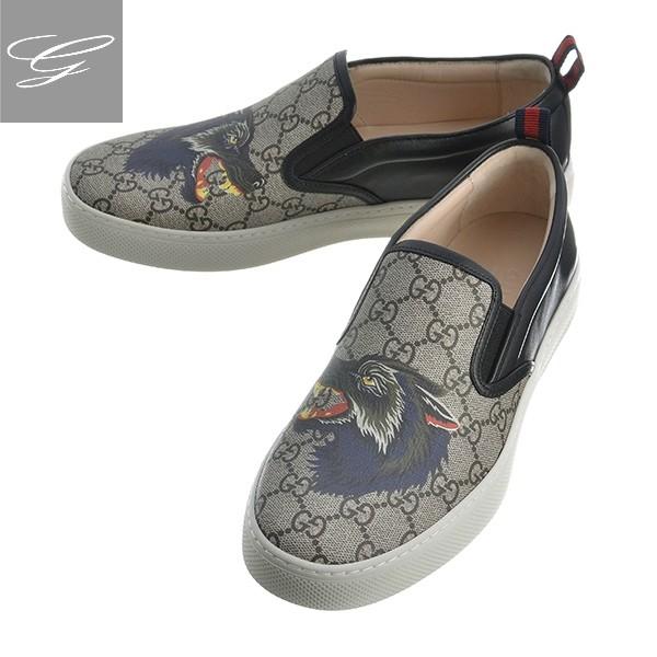 セール グッチ スリッポン Gucci スニーカー メンズ キャンバス ベージュ 9jb10 60 Proyabloko Pro