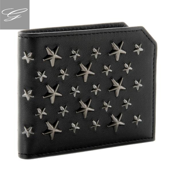 JIMMY CHOO SALE ジミーチュウ 二つ折り財布 財布 メンズ カーフスキン  