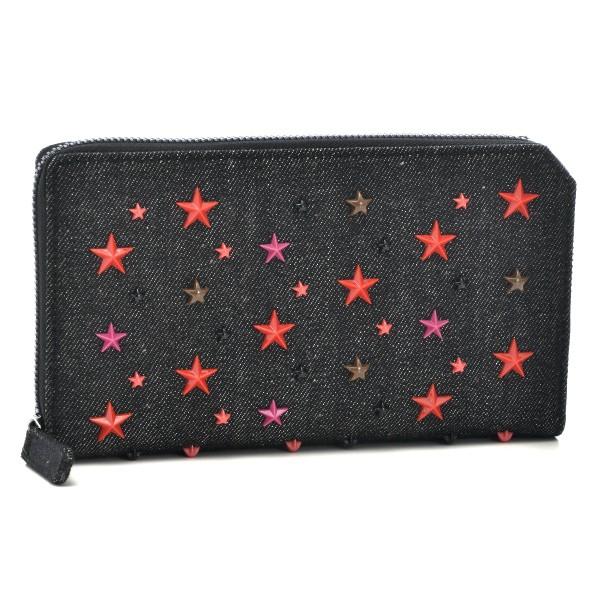 ジミーチュウ Jimmy Choo 財布 メンズ デニム ラウンドファスナー長財布 ブラック レッド Carnaby Dwt 0124 081carnabydwt0124 Import Brand Grace 通販 Yahoo ショッピング