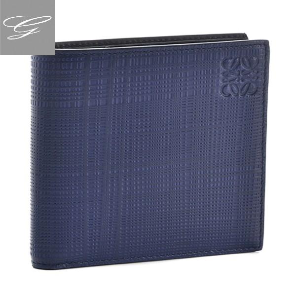 LOEWE ロエベ 二つ折り財布 財布 メンズ LINEN ネイビーブルー LOEWE ロエベ 二つ折り財布 財布 メンズ LINEN ネイビーブルー