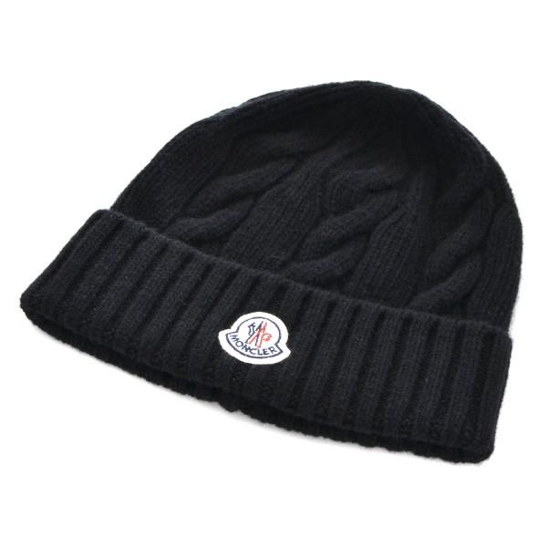 モンクレール Moncler 帽子 メンズ ニットキャップ ブラック 999 Treamis Org