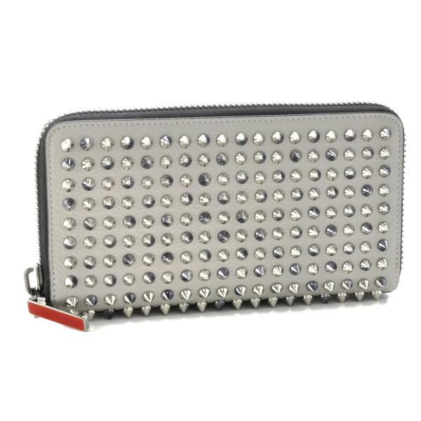 クリスチャン ルブタン ラウンドファスナー 長財布 デカロゴ グレー 楽天市場】Christian Louboutin クリスチャンルブタン ラウンド