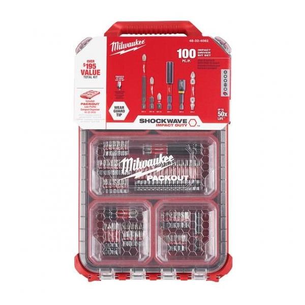 Milwaukee ミルウォーキー ショックウェーブ インパクトドライバービットセット 100個パック
