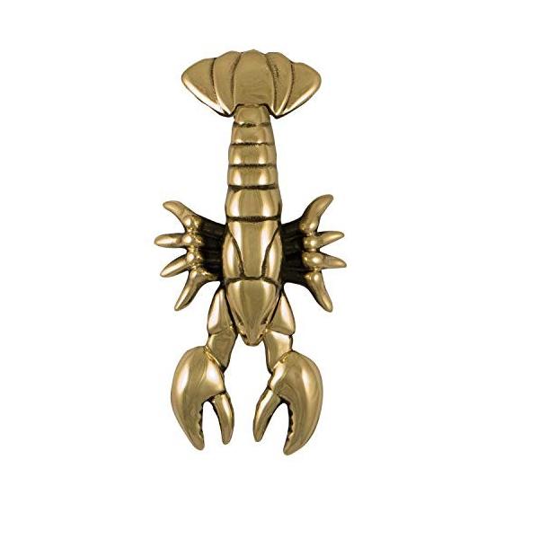 販売早割 の Premium Lobster 並行輸入品 Size Door Brass Maine ドア 扉 板戸 障子 Knocker Size 買い特注品の