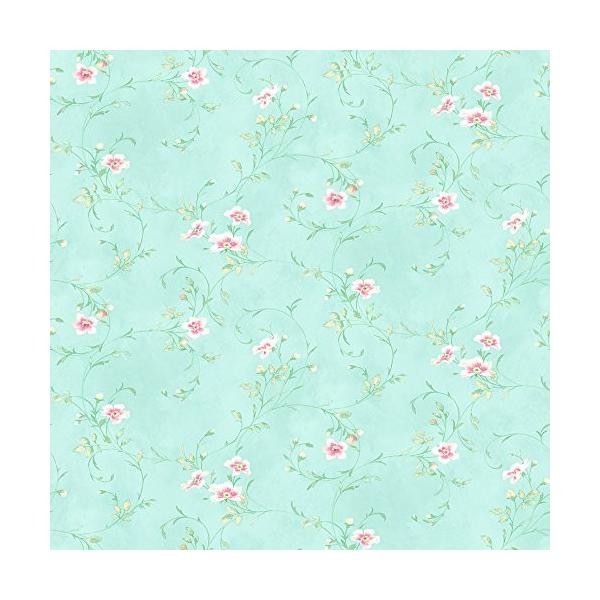 想像を超えての 卸し売り購入セール Chesapeake Capri Has Capri 壁紙 Aqua Floral Scroll 内装 Wallpaper 並行輸入品