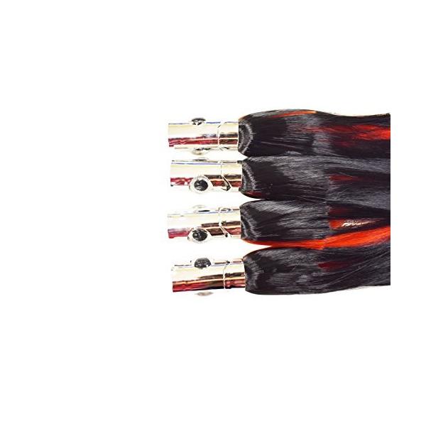 Eat My Tackle 10 Red And Black Ilander Style 4 Pack Chrome Head Fishing Lure 並行輸入品 Creyman Com
