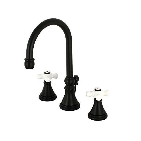 8-Inch Kingston Lavatory KS2980PX Black Brass 6-1/2 Faucet ...