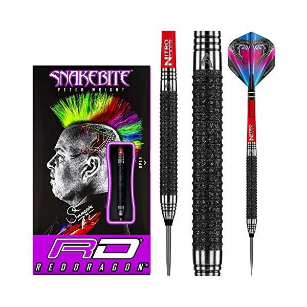 Red その他用具 Wright Dragon Masters 22g Peter Edition Melbourne Snakebite Set With Tungsten 22g Darts Flights And Stems 並行輸入品 Idvdxxamb07k7rmb8d 輸入暮らし Com