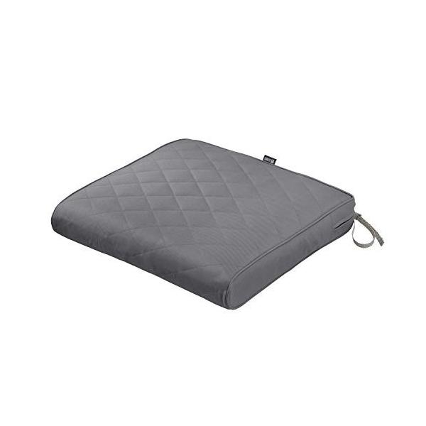 直送商品 Classic Accessories Montlake Fadesafe Quilted Seat Cushion Grey 21 W X 19 D X 3 Thick 並行輸入品 新作