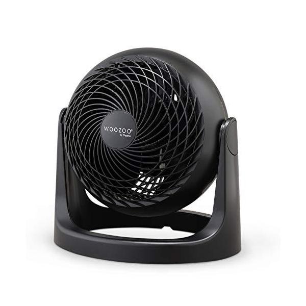 Iris Ohyama, Powerful and Quiet Tabletop Fan, 360 ° Adjustable Angle - Woozoo - PCF-HE18 - Plastic, Black, 31 W, 23 m sq, 21,4 x 27,8 x 29,